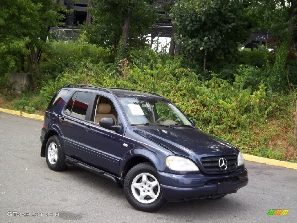 2001 ML 320 4Matic - Azure Blue Metallic / Java photo #21