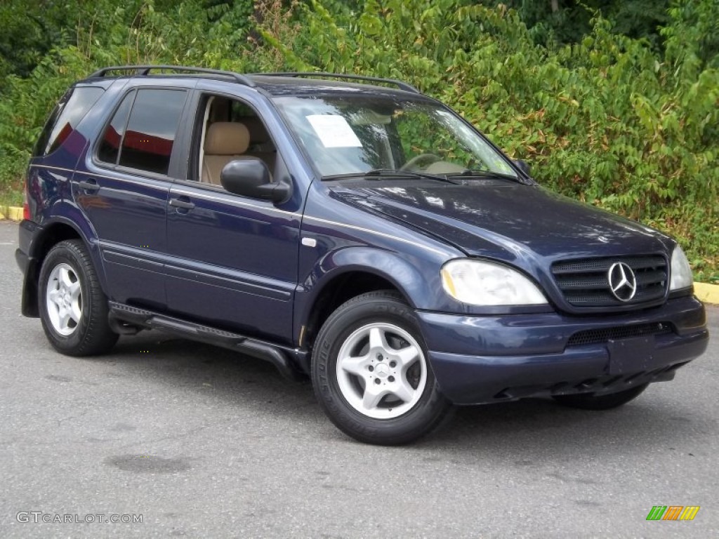 2001 ML 320 4Matic - Azure Blue Metallic / Java photo #22