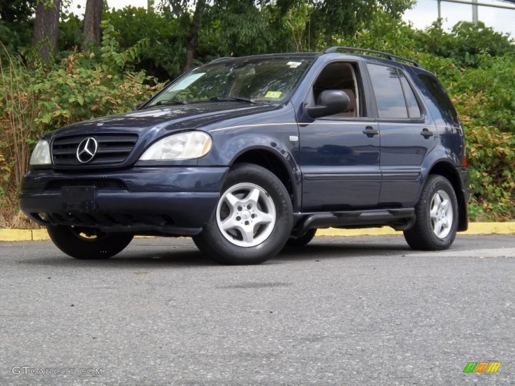 2001 ML 320 4Matic - Azure Blue Metallic / Java photo #25