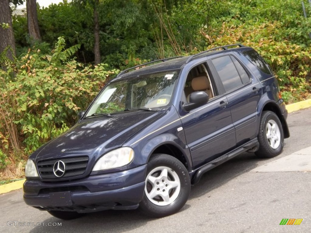 2001 ML 320 4Matic - Azure Blue Metallic / Java photo #26