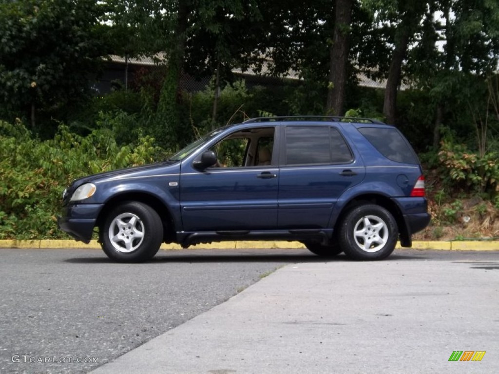 2001 ML 320 4Matic - Azure Blue Metallic / Java photo #27