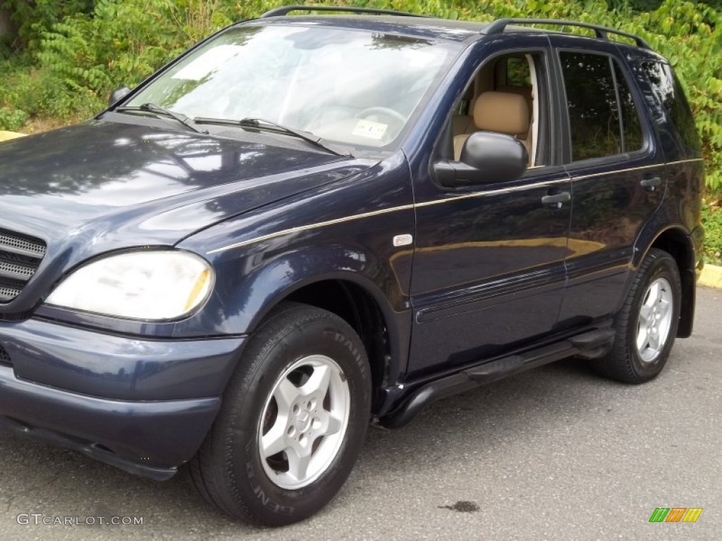 2001 ML 320 4Matic - Azure Blue Metallic / Java photo #30