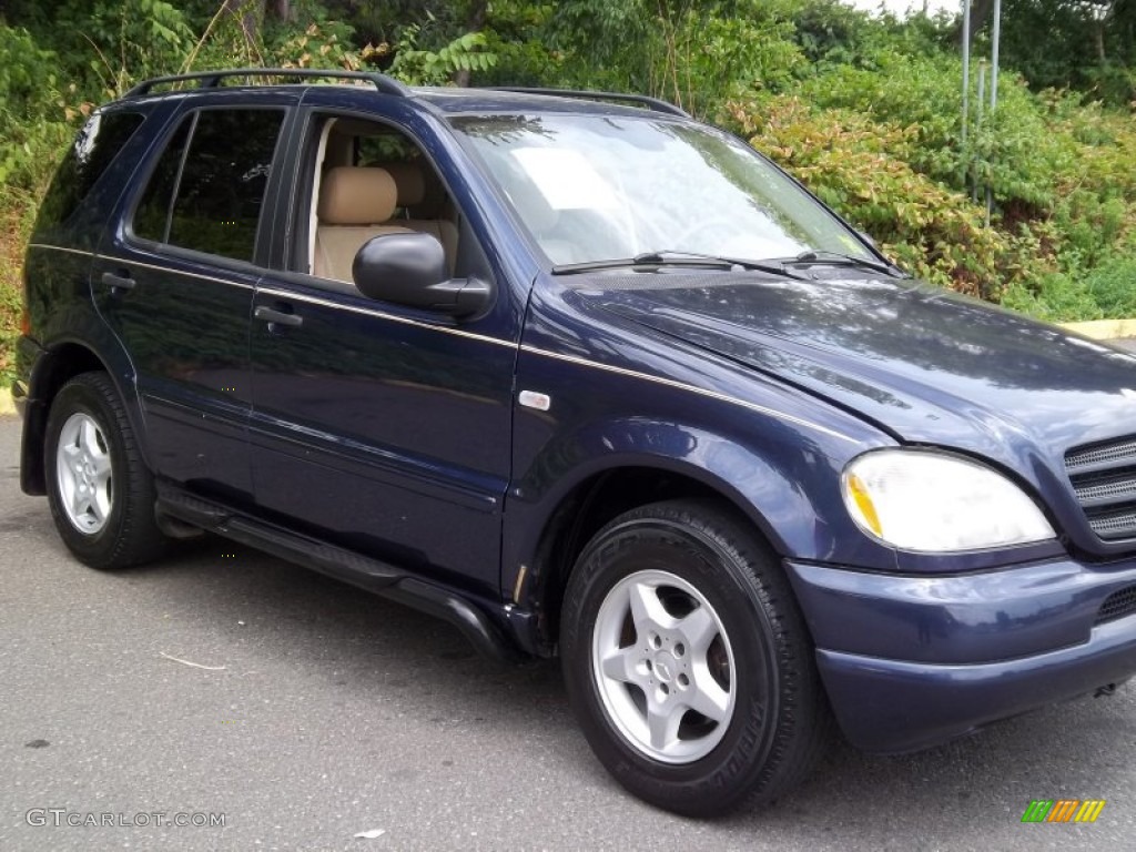 2001 ML 320 4Matic - Azure Blue Metallic / Java photo #31