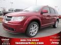 Deep Cherry Red Crystal Pearl 2011 Dodge Journey Crew