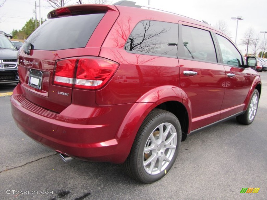 Deep Cherry Red Crystal Pearl 2011 Dodge Journey Crew Exterior Photo #52270423