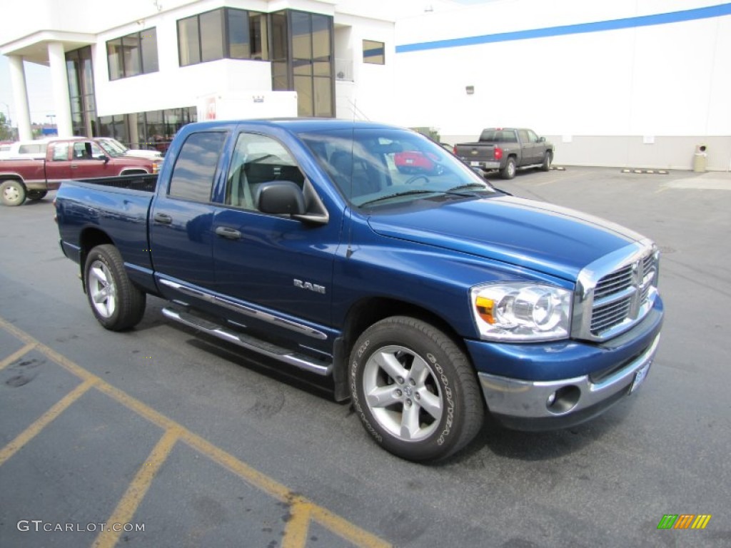 Electric Blue Pearl 2008 Dodge Ram 1500 Big Horn Edition Quad Cab Exterior Photo #52270924
