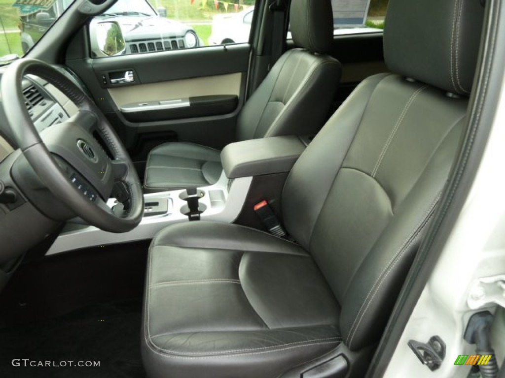 Black Interior 2009 Mercury Mariner V6 Premier 4WD Photo #52271173