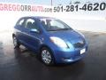 2007 Blazing Blue Metallic Toyota Yaris 3 Door Liftback  photo #1