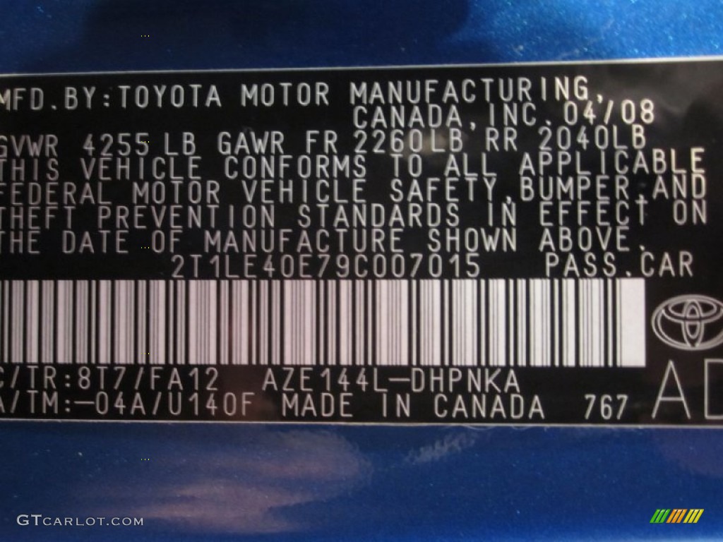 2009 Matrix S AWD - Blue Streak Metallic / Ash Gray photo #18