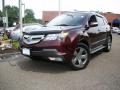 Dark Cherry Pearl 2009 Acura MDX Standard MDX Model Exterior