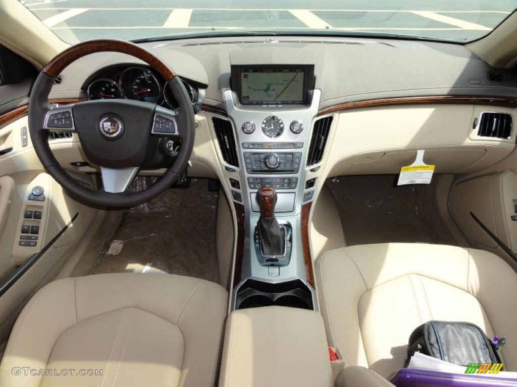 2011 Cadillac CTS 4 3.0 AWD Sedan Cashmere/Cocoa Dashboard Photo #52273282