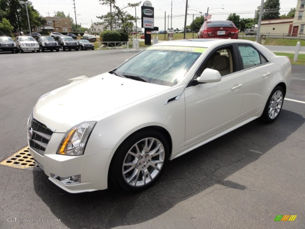 White Diamond Tricoat 2011 Cadillac CTS 4 3.6 AWD Sedan Exterior Photo #52273966