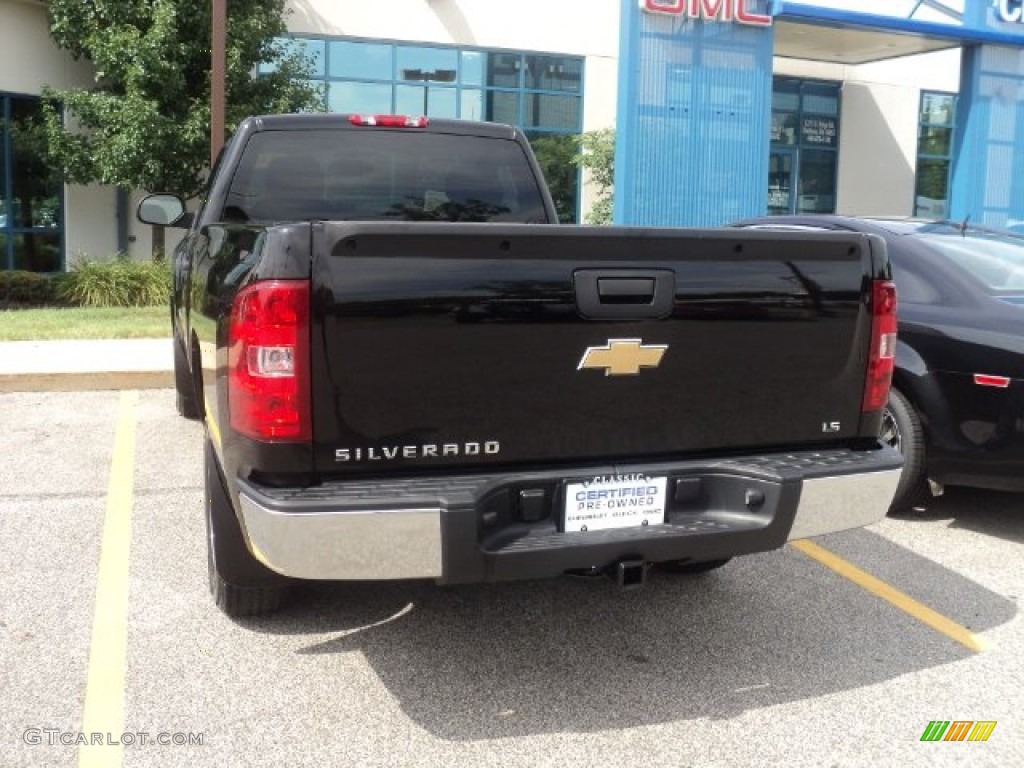 2008 Silverado 1500 LS Regular Cab - Black / Dark Titanium photo #2