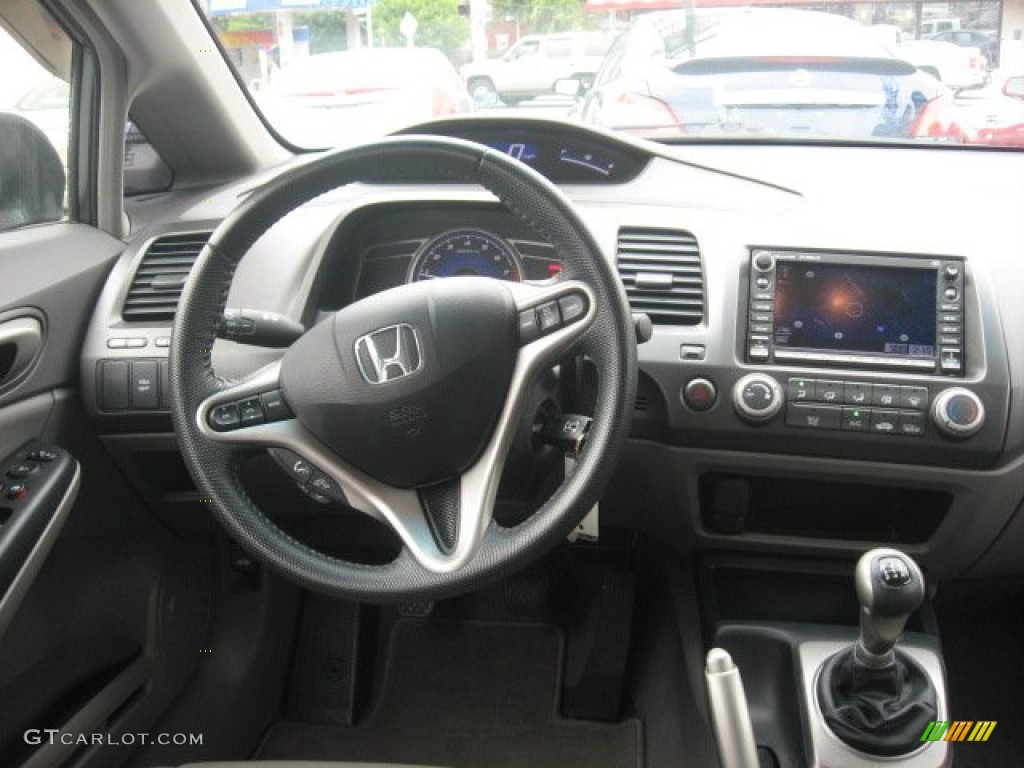 2009 Honda Civic EX-L Sedan Gray Dashboard Photo #52275070