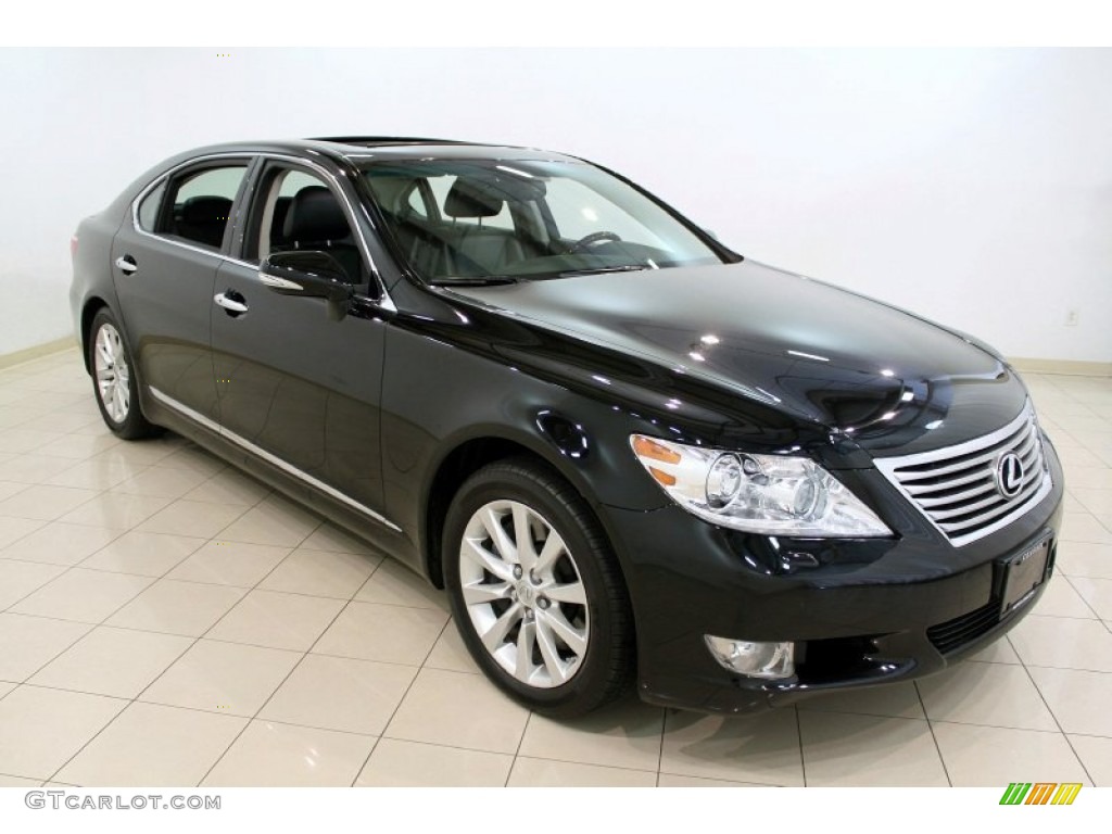 Obsidian Black 2010 Lexus LS 460 L AWD Exterior Photo #52275088