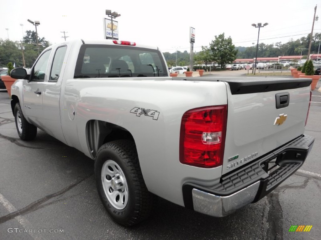 2011 Silverado 1500 Extended Cab 4x4 - Sheer Silver Metallic / Dark Titanium photo #5