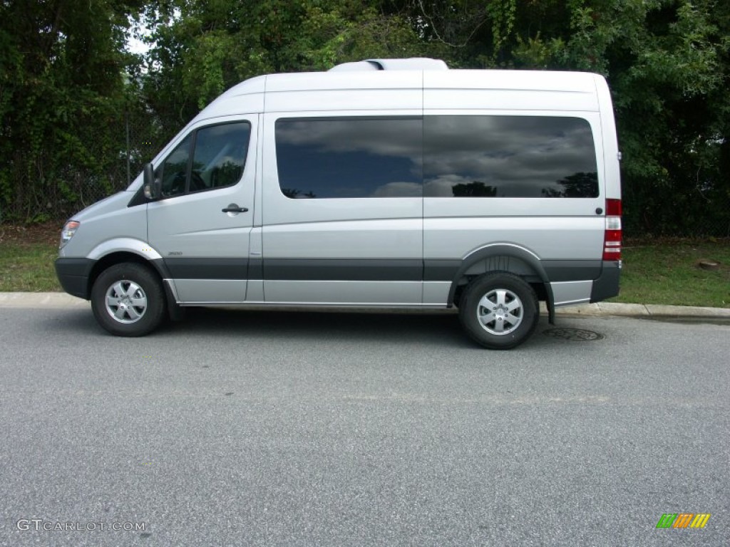 Brilliant Silver Metallic 2011 Mercedes-Benz Sprinter 2500 High Roof Passenger Van Exterior Photo #52275262
