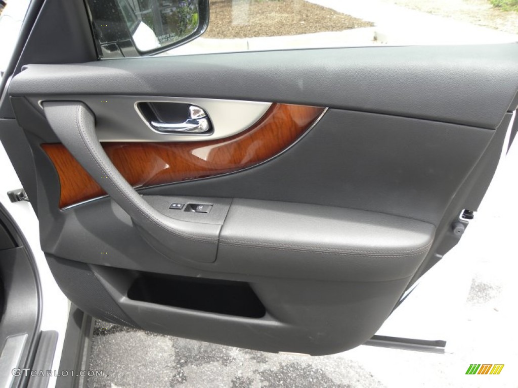 2011 Infiniti FX 50 S AWD Graphite Door Panel Photo #52275451