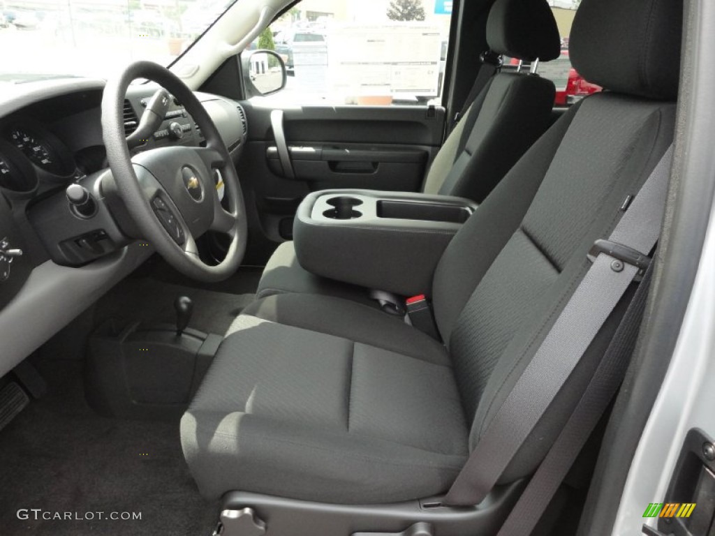 2011 Silverado 1500 LS Extended Cab 4x4 - Sheer Silver Metallic / Dark Titanium photo #10