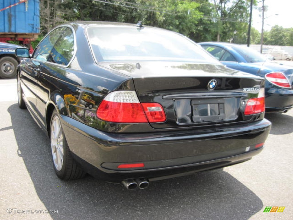 2006 3 Series 330i Coupe - Jet Black / Black photo #2