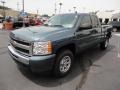 2011 Blue Granite Metallic Chevrolet Silverado 1500 LS Extended Cab 4x4  photo #3