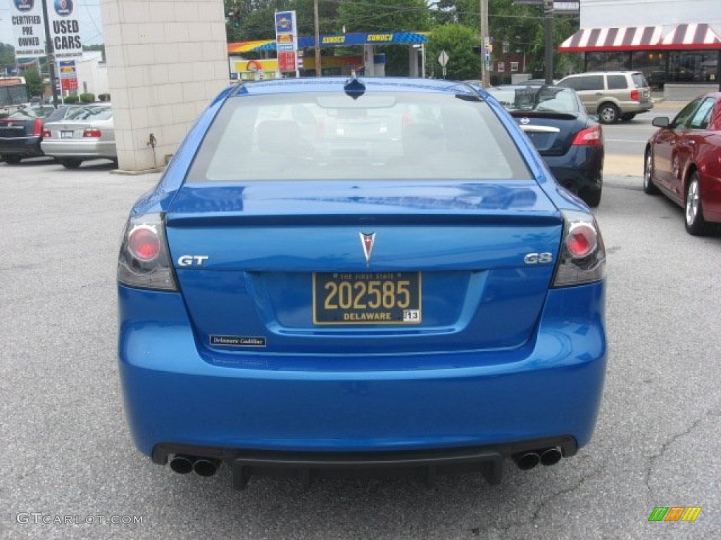 2009 G8 GT - Stryker Blue Metallic / Onyx photo #7