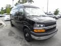 Black 2008 Chevrolet Express 2500 Passenger Conversion Van Exterior