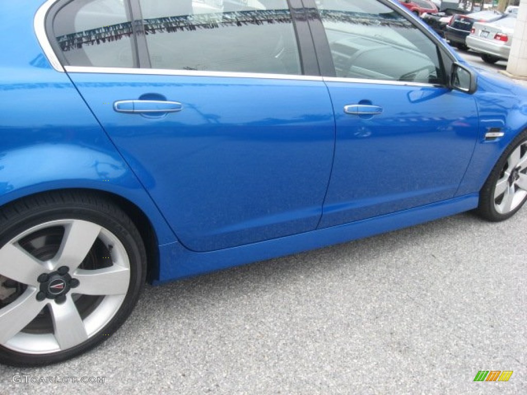 2009 G8 GT - Stryker Blue Metallic / Onyx photo #49
