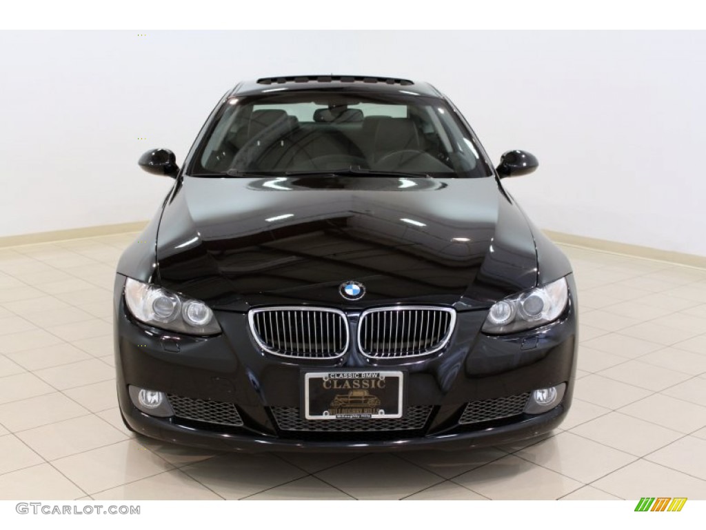 2008 3 Series 335xi Coupe - Jet Black / Black photo #2