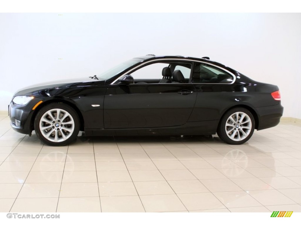 2008 3 Series 335xi Coupe - Jet Black / Black photo #4