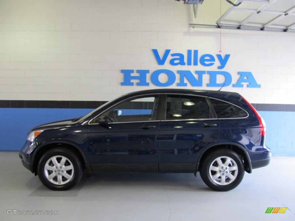 2009 CR-V EX 4WD - Royal Blue Pearl / Gray photo #2