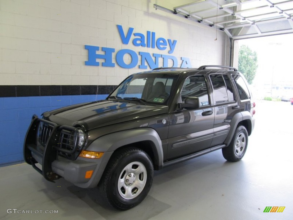 2005 Liberty Sport 4x4 - Dark Khaki Pearl / Medium Slate Gray photo #1