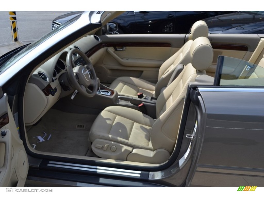 Beige Interior 2009 Audi A4 2.0T Cabriolet Photo #52284866