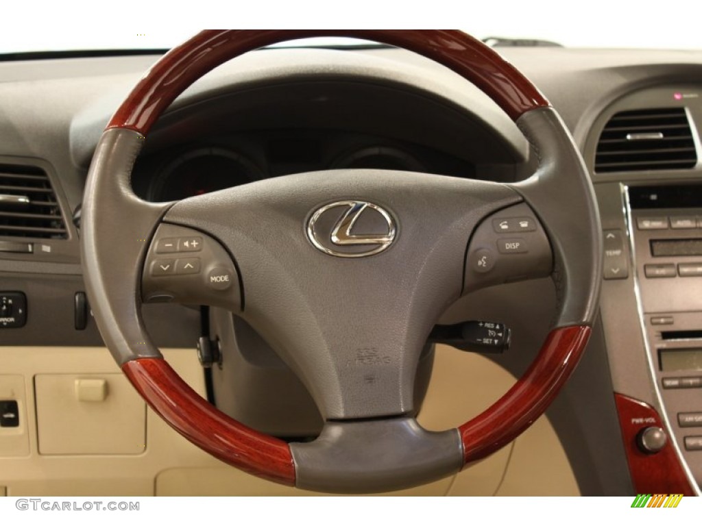 2007 Lexus ES 350 Cashmere Steering Wheel Photo #52284869