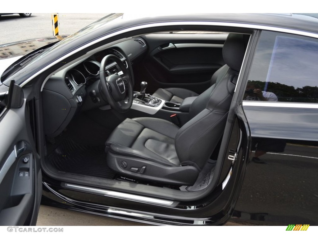 Black Interior 2010 Audi A5 2.0T quattro Coupe Photo #52285322