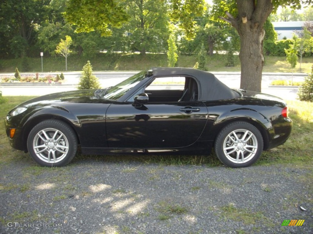 Brilliant Black 2009 Mazda MX-5 Miata Sport Roadster Exterior Photo #52286507