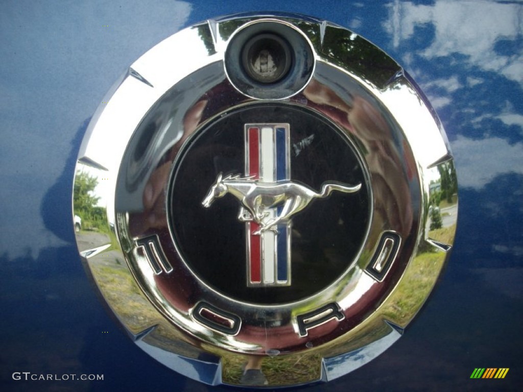 2007 Mustang V6 Premium Coupe - Vista Blue Metallic / Black/Dove Accent photo #8