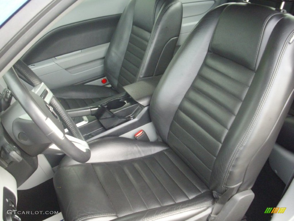 2007 Mustang V6 Premium Coupe - Vista Blue Metallic / Black/Dove Accent photo #11
