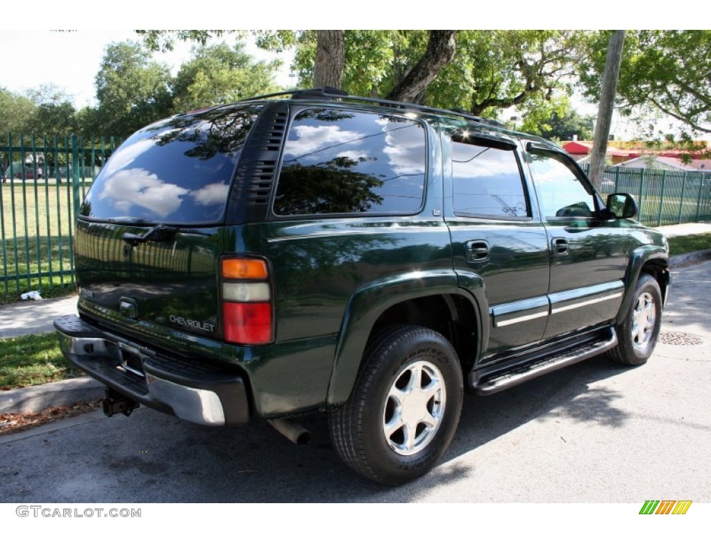 2004 Tahoe LT 4x4 - Dark Green Metallic / Tan/Neutral photo #7