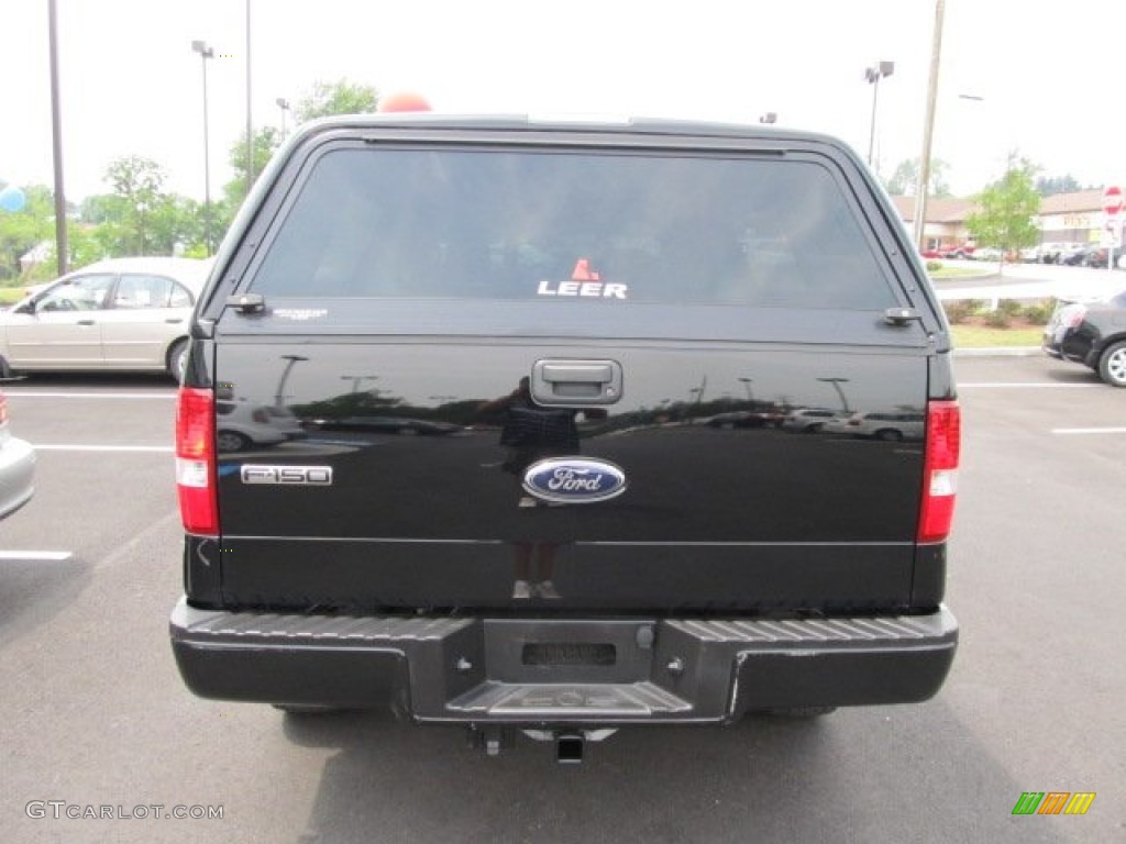 2006 F150 STX SuperCab 4x4 - Black / Medium Flint photo #4
