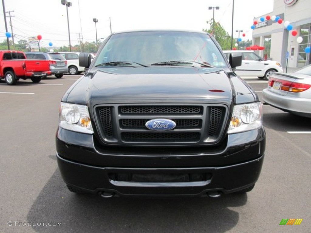 2006 F150 STX SuperCab 4x4 - Black / Medium Flint photo #6
