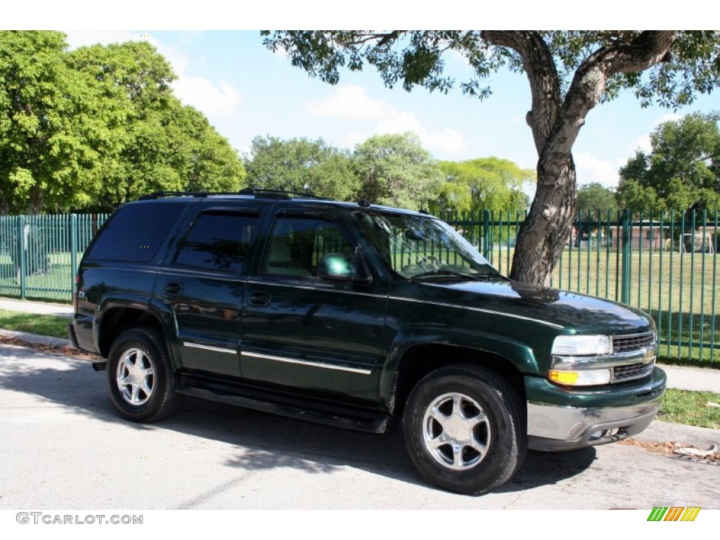 2004 Tahoe LT 4x4 - Dark Green Metallic / Tan/Neutral photo #10