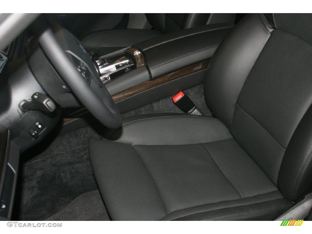 Black Nappa Leather Interior 2011 BMW 7 Series ActiveHybrid 750Li Sedan Photo #52288673