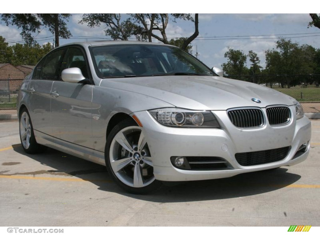 2011 3 Series 335i Sedan - Titanium Silver Metallic / Black Dakota Leather photo #1