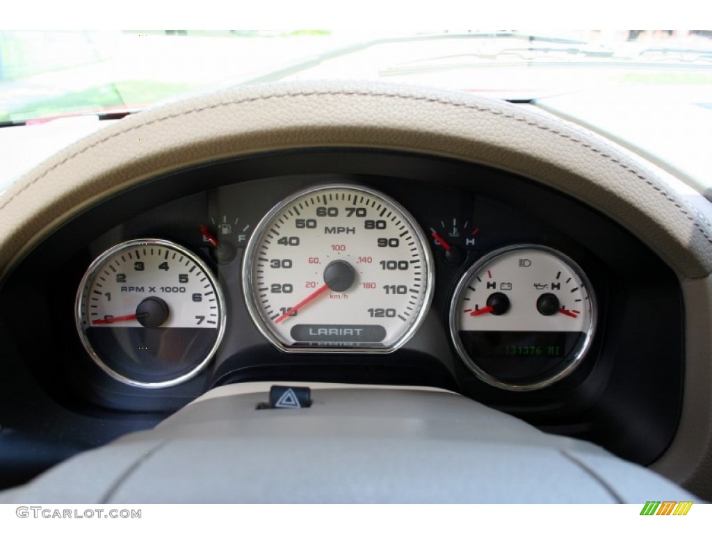 2004 F150 Lariat SuperCab 4x4 - Bright Red / Tan photo #64