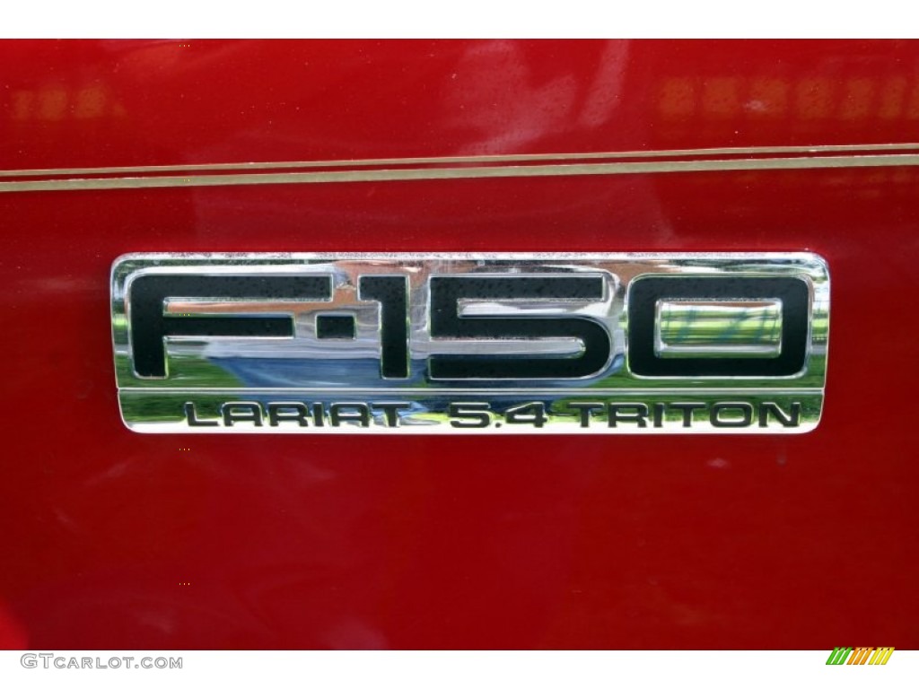 2004 F150 Lariat SuperCab 4x4 - Bright Red / Tan photo #91