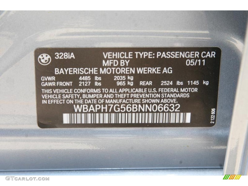 2011 3 Series 328i Sedan - Blue Water Metallic / Oyster/Black Dakota Leather photo #7