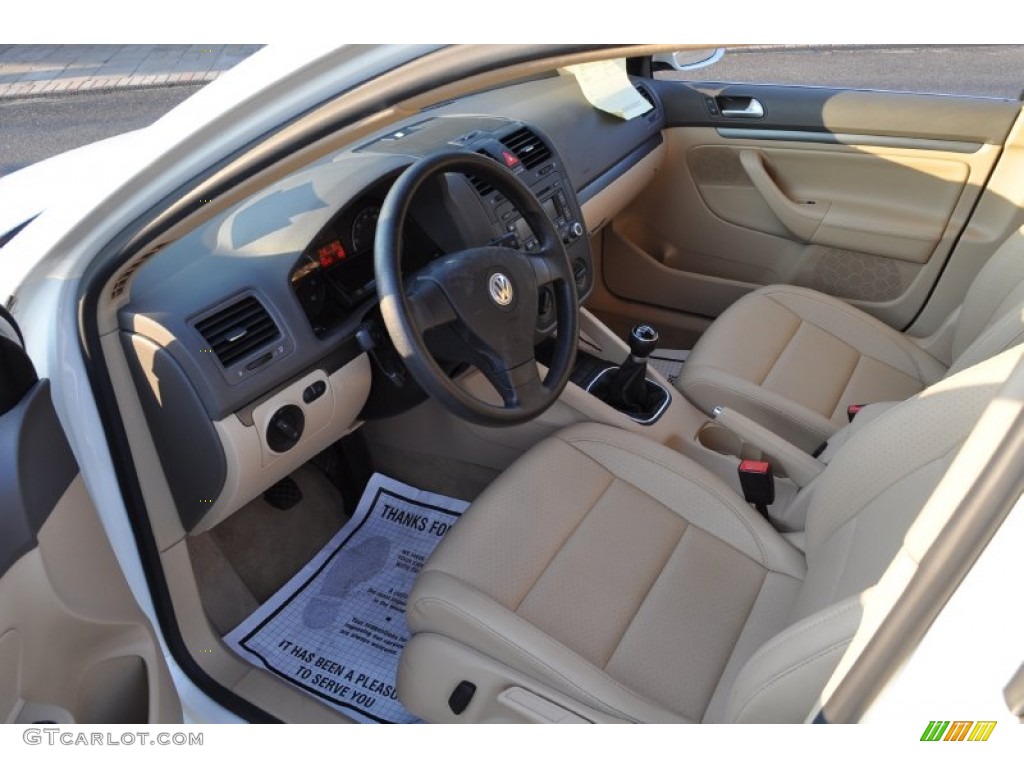 Pure Beige Interior 2006 Volkswagen Jetta 2.5 Sedan Photo #52292651