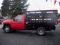 Victory Red 2011 Chevrolet Silverado 3500HD Regular Cab 4x4 Chassis Stake Truck Exterior