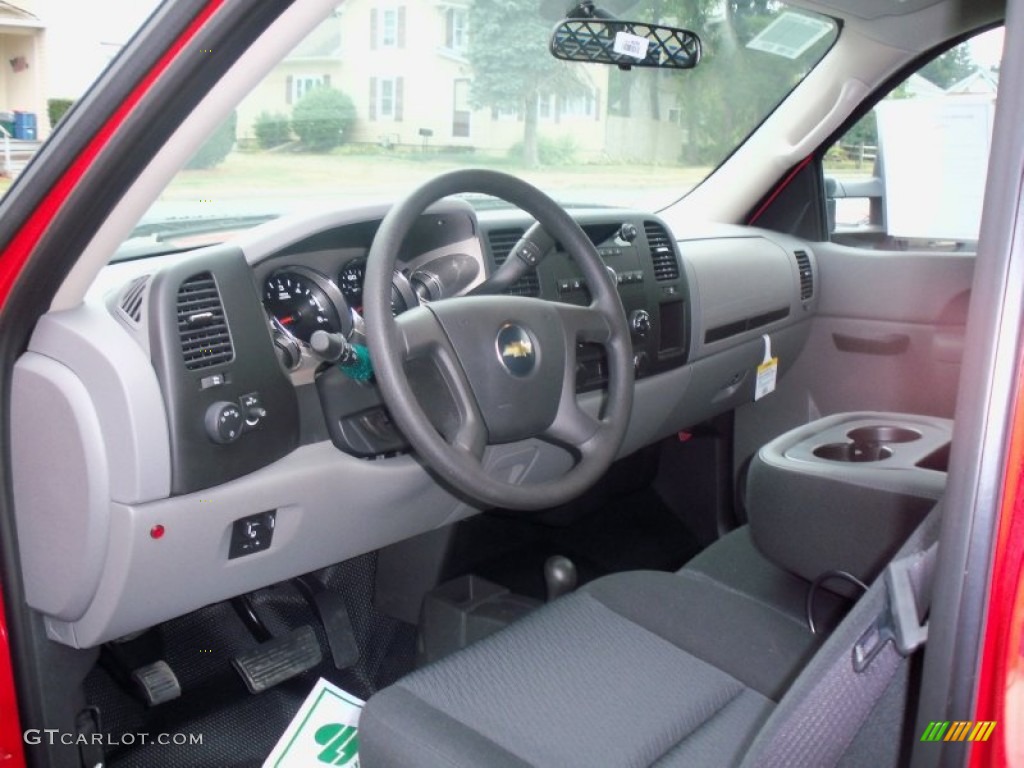 2011 Chevrolet Silverado 3500HD Regular Cab 4x4 Chassis Stake Truck Dark Titanium Dashboard Photo #52294859